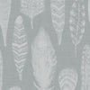 Voyage Maison Samui 1.4m Wide Width Wallpaper in Silver