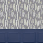 Voyage Maison Samui 1.4m Wide Width Wallpaper in Charcoal