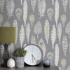 Voyage Maison Samui 1.4m Wide Width Wallpaper in Charcoal