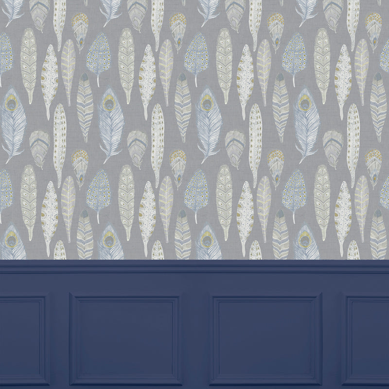 Voyage Maison Samui 1.4m Wide Width Wallpaper in Dove