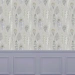 Voyage Maison Samui 1.4m Wide Width Wallpaper in Natural/Silver