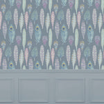 Voyage Maison Samui 1.4m Wide Width Wallpaper in Steel