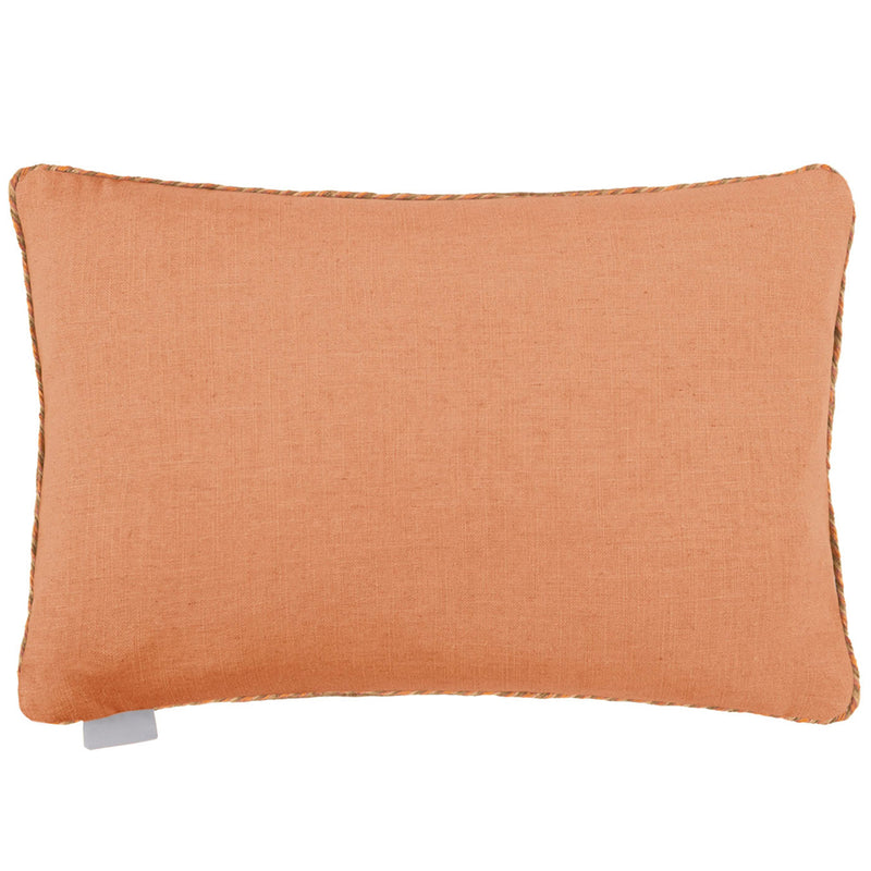 Geometric Orange Cushions - Sandoval Printed Cushion Cover Granite Voyage Maison