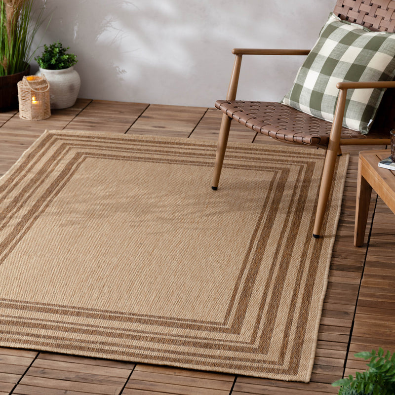  Beige Rugs - Sandown Jute Effect Indoor/Outdoor Rug Natural Yard