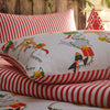 furn. Santas Workshop Christmas Duvet Cover Set in White