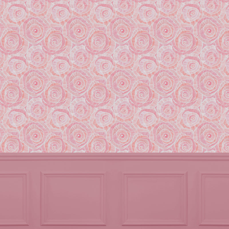 Voyage Maison Sanur 1.4m Wide Width Wallpaper in Coral