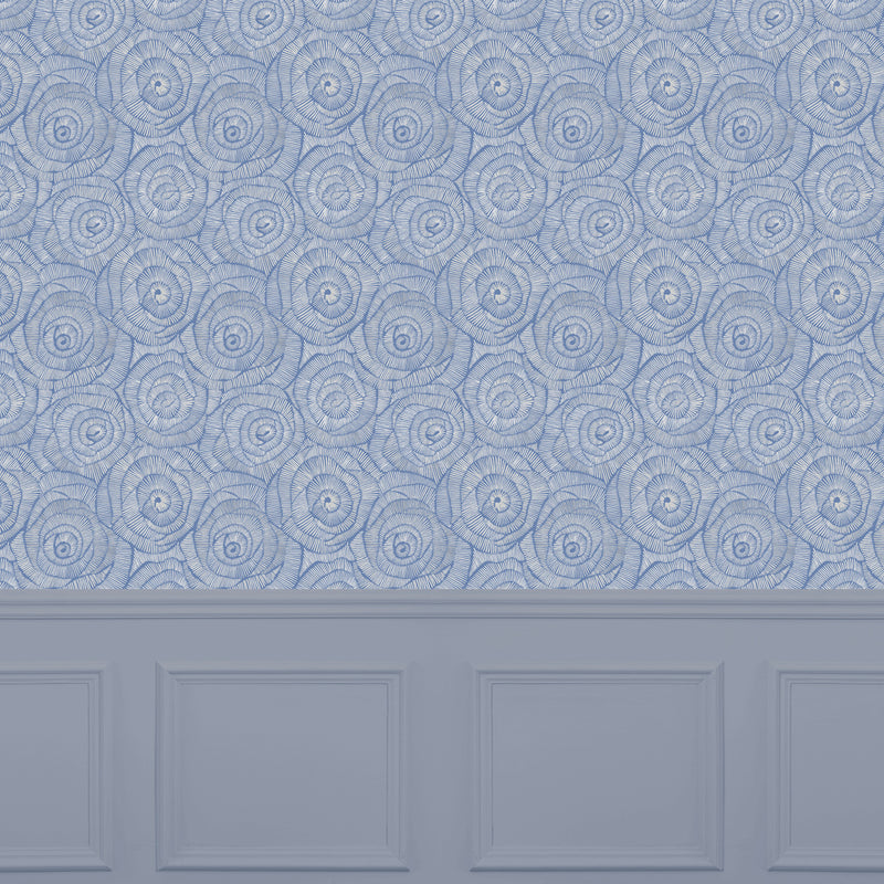 Voyage Maison Sanur 1.4m Wide Width Wallpaper in Indigo