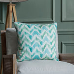 Geometric Green Cushions - Savannah Printed Cushion Cover Isla Additions