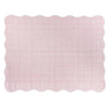 Plain Pink Bedding - Scallop Quilted Bedspread Pink Furn