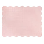 Plain Pink Bedding - Scallop Quilted Bedspread Pink Furn