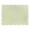 Plain Green Bedding - Scallop Quilted Bedspread Sage Furn