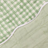 Plain Green Bedding - Scallop Quilted Bedspread Sage Furn