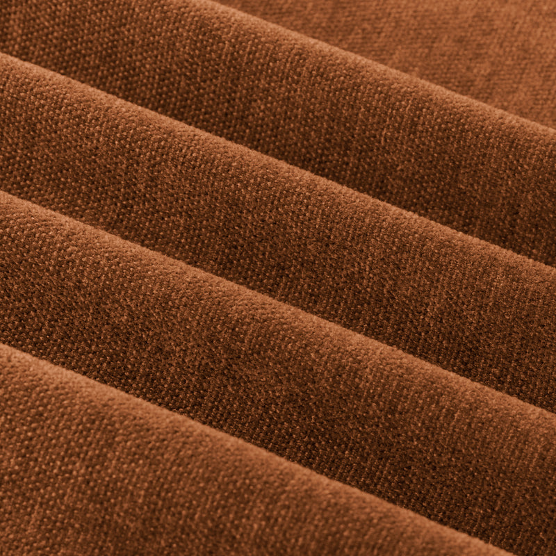  Curtains - Soft Chenille Blackout  Pencil Pleat Curtains Rust Furn