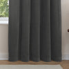 Plain Grey Curtains - Soft Chenille Blackout Pencil Pleat Curtains Charcoal Furn