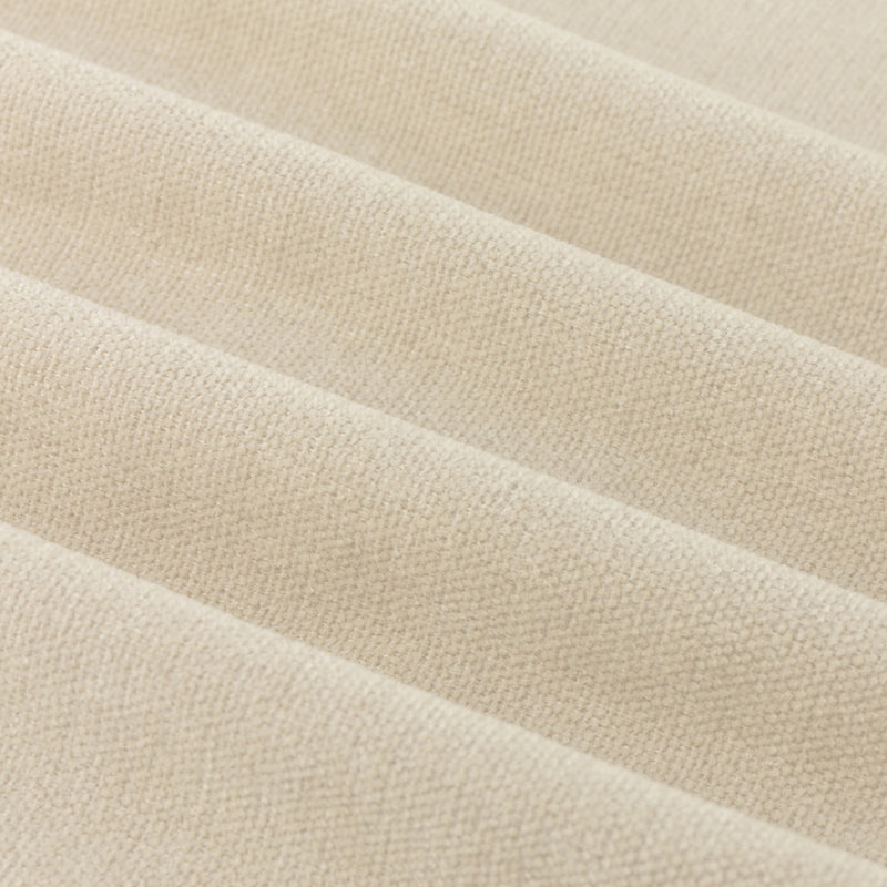 Plain Cream Curtains - Soft Chenille Blackout Pencil Pleat Curtains Ecru Furn