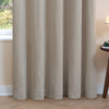 Plain Beige Curtains - Soft Chenille Blackout Eyelet Curtains Natural Furn