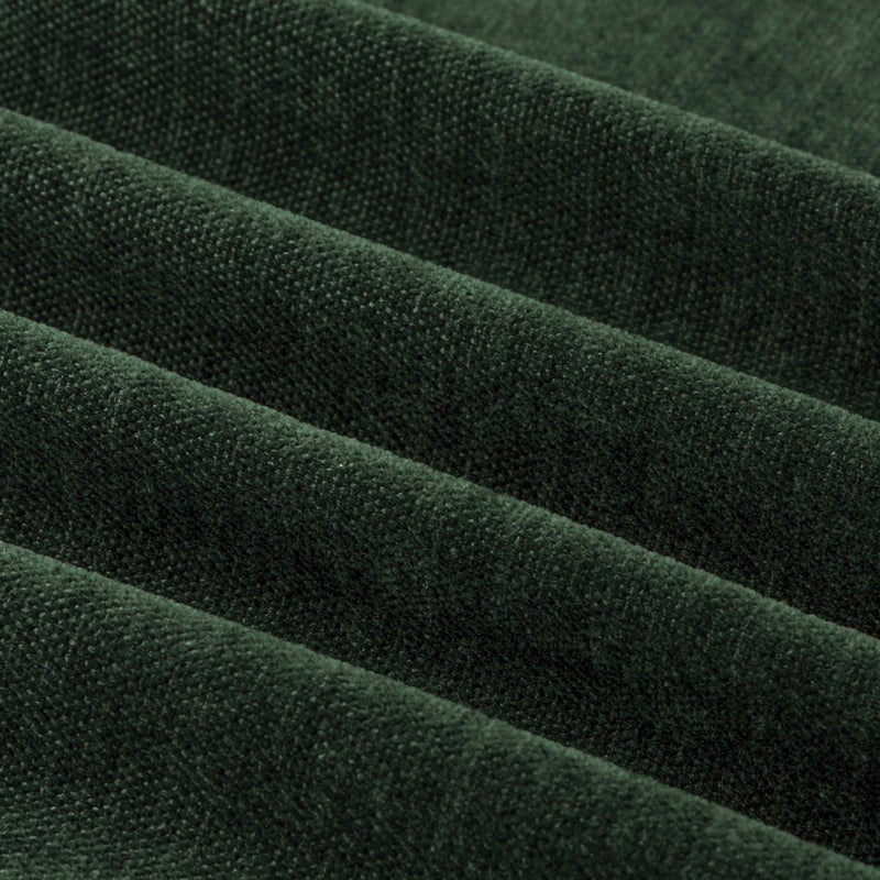 Plain Green Curtains - Soft Chenille Blackout Eyelet Curtains Bottle Green Furn