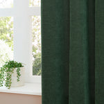  Curtains - Soft Chenille Blackout  Eyelet Curtains Bottle Furn