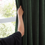  Curtains - Soft Chenille Blackout  Eyelet Curtains Bottle Furn