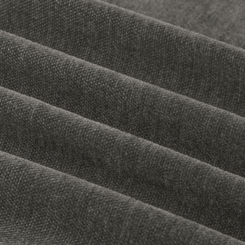  Curtains - Soft Chenille Blackout  Eyelet Curtains Charcoal Furn