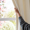  Curtains - Soft Chenille Blackout  Eyelet Curtains Ecru Furn