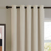  Curtains - Soft Chenille Blackout  Eyelet Curtains Ecru Furn