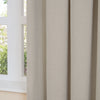  Curtains - Soft Chenille Blackout  Eyelet Curtains Natural Furn