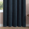  Curtains - Soft Chenille Blackout  Eyelet Curtains Navy Furn