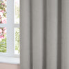  Curtains - Soft Chenille Blackout  Eyelet Curtains Silver Furn