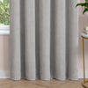  Curtains - Soft Chenille Blackout  Eyelet Curtains Silver Furn