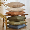 Plain Beige Cushions - Slub Cotton  Cushion Cover Natural Yard