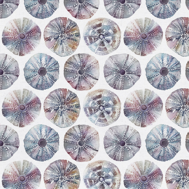 Sea Urchin Printed Fabric Sample Swatch Abalone