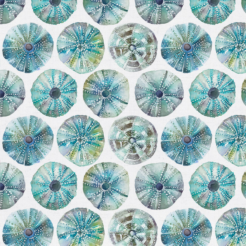 Sea Urchin Printed Fabric Sample Swatch Kelpie