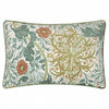 Floral Multi Cushions - Seaweed Printed Velvet Cushion Cover Stone/Sunflower Morris & Co