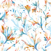 Seaweed 1.4m Wide Width Wallpaper (By The Metre) Cobalt