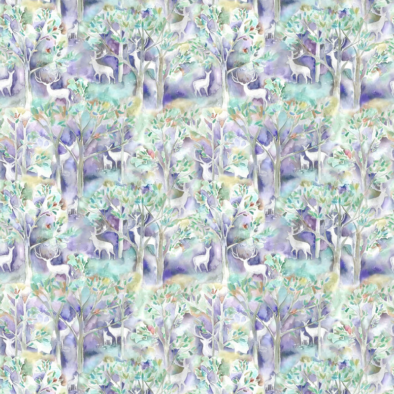 Voyage Maison Seneca Forest Printed Cotton Fabric in Winter