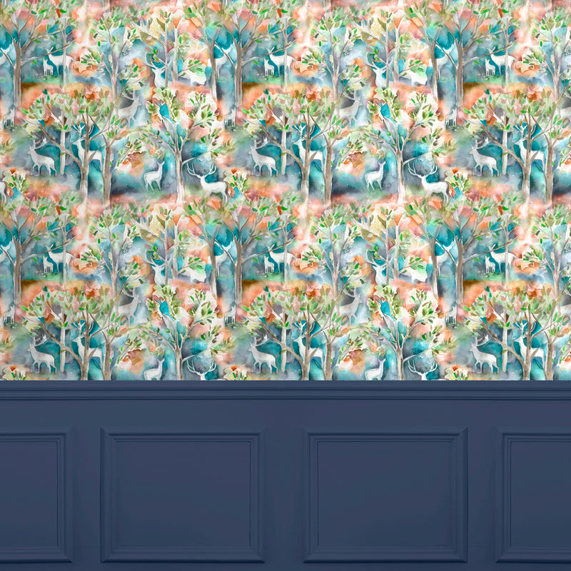 Voyage Maison Seneca Forest 1.4m Wide Width Wallpaper in Autumn