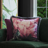 Floral Pink Cushions - Sennen Fringed Cushion Cover Fuchsia Marie Burke