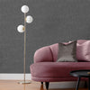 Paoletti Serafina Vinyl Wallpaper in Charcoal