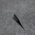 Paoletti Serafina Vinyl Wallpaper Sample in Charcoal