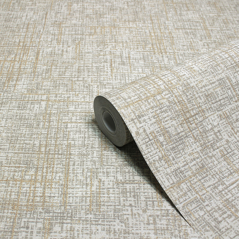 Paoletti Serafina Vinyl Wallpaper in Champagne