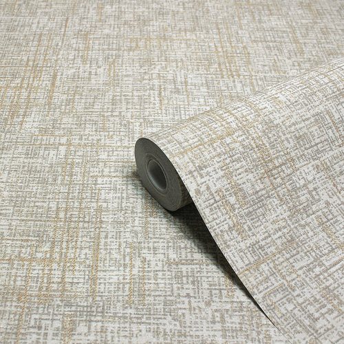 Paoletti Serafina Vinyl Wallpaper Sample in Champagne