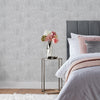 Paoletti Serafina Vinyl Wallpaper Sample in Silver