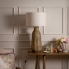 Geometric Gold Lighting - Serena  Lamp Base Gold/Whitewash Voyage Maison