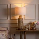 Geometric Gold Lighting - Serena  Lamp Base Gold/Whitewash Voyage Maison