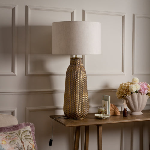 Geometric Gold Lighting - Serena  Lamp Base Gold/Whitewash Voyage Maison