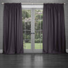 Voyage Maison Sereno Woven Pencil Pleat Curtains in Damson