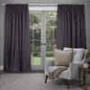 Voyage Maison Sereno Woven Pencil Pleat Curtains in Damson