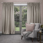 Voyage Maison Sereno Woven Pencil Pleat Curtains in Stone