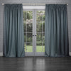 Voyage Maison Sereno Woven Pencil Pleat Curtains in Teal